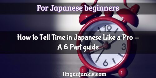 telling time in japanese