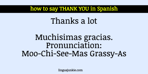 thank you in spanish