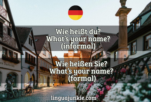 whats your name in german