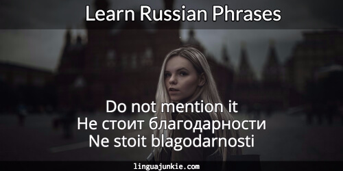 you're welcome in russian